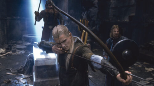 Legolas Defending with the Fellowship PC Wallpaper
