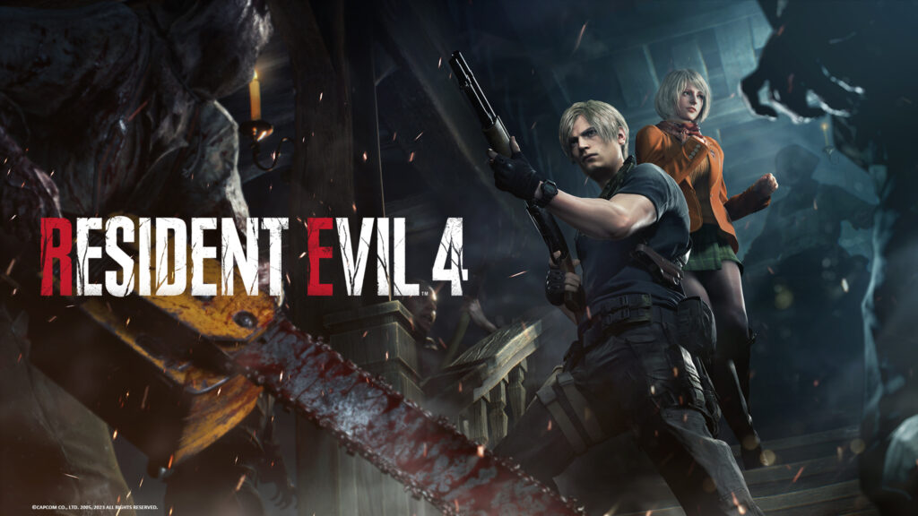 Resident Evil 4 Remake Action Scene Desktop Wallpaper