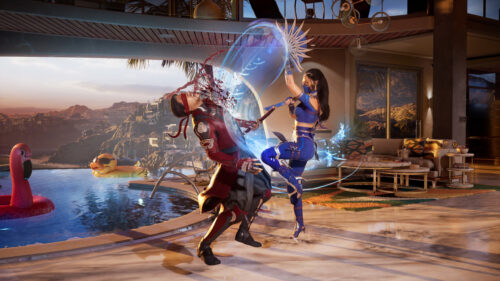 Mortal Kombat 1 Kitana vs Kenshi Fight 4K Desktop Wallpaper