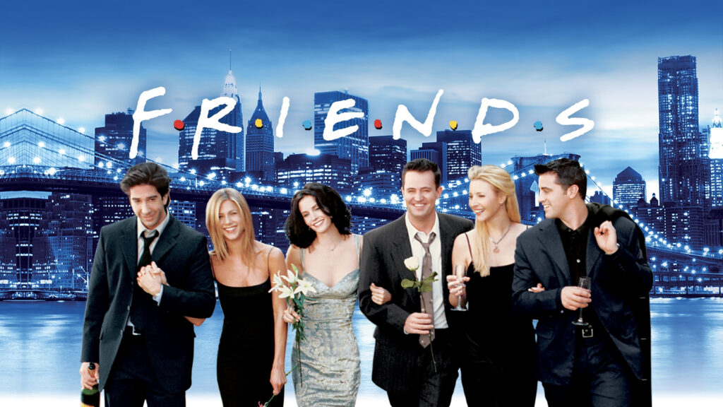 The Cast of Friends New York City Nighttime Desktop Wallpaper