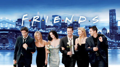 The Cast of Friends New York City Nighttime Desktop Wallpaper
