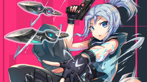 Anime Style Female Character Action Art 4K Desktop Wallpaper