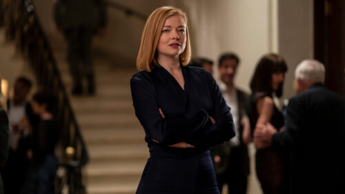 Sarah Snook as Shiv Roy in Succession Desktop Wallpaper