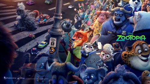 Zootopia Characters Grouped Together 4K Desktop Wallpaper