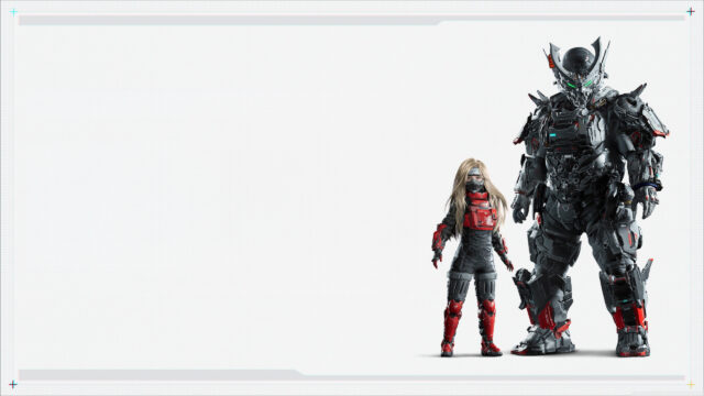 Cybernetic Duo Digital Art Desktop Wallpaper