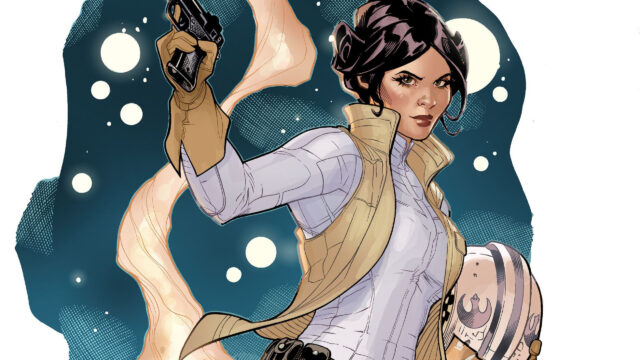 Princess Leia Rebel Fighter Illustration Desktop Wallpaper