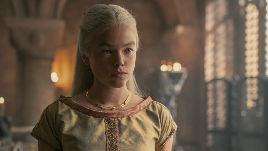 Rhaenyra Targaryen Portrait from House of the Dragon Desktop Wallpaper