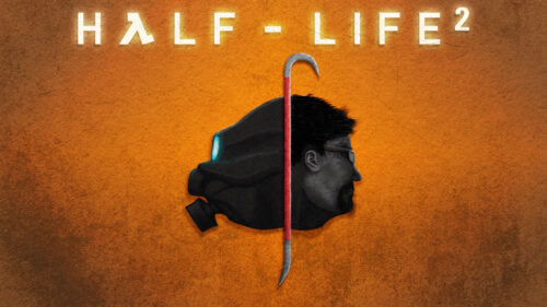 Gordon Freeman and Combine Soldier Half-Life 2 Desktop Wallpaper