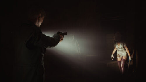 Horror Gaming Scene Silent Hill 2 Remake Desktop Wallpaper