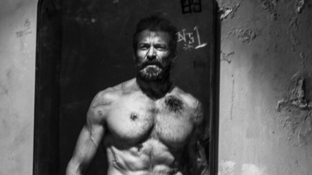 Wounded Wolverine Logan Black and White PC Wallpaper