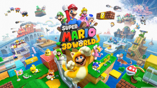 Super Mario 3D World Playful Action High Resolution Desktop Wallpaper