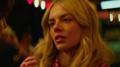 Samara Weaving Close Up Scene Desktop Wallpaper