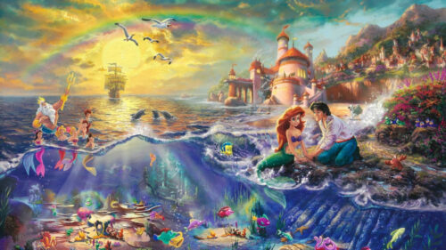 The Little Mermaid Underwater Kingdom Scene 4K Wallpaper