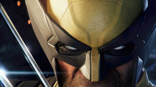 Close-up Wolverine Mask Cinematic Hero Desktop Wallpaper