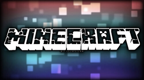 Abstract Minecraft Logo 4K Desktop Wallpaper