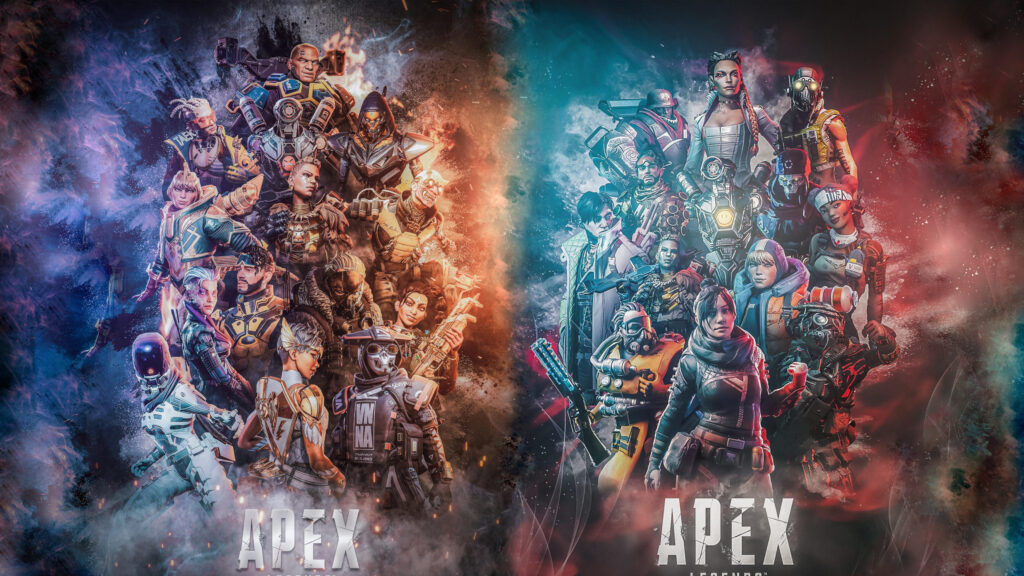 Apex Legends Assemble Split Color Character PC Wallpaper