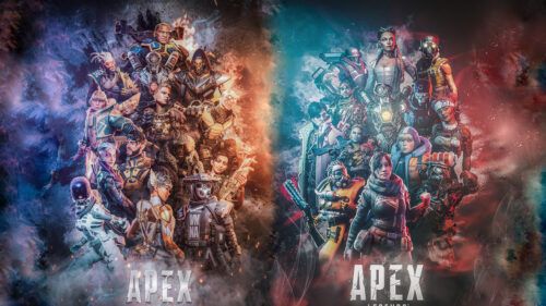Apex Legends Assemble Split Color Character PC Wallpaper