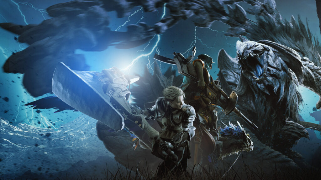 Monster Hunter Wilds Battle Scene 4K Desktop Wallpaper