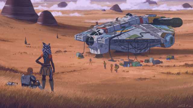 Star Wars Ahsoka Tano and The Ghost Ship Desktop Wallpaper