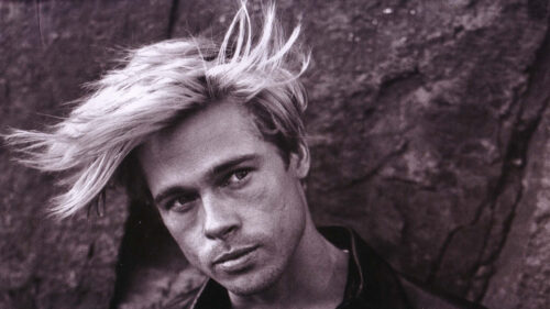 Portrait of Young Actor Brad Pitt 16:9 Desktop Wallpaper