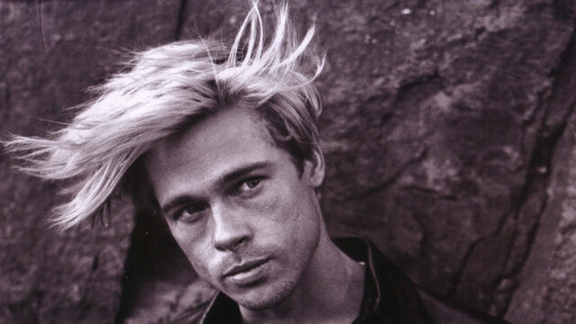 Portrait of Young Actor Brad Pitt 16:9 Desktop Wallpaper