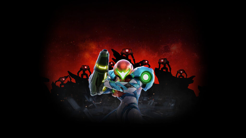 Samus Aran Metroid Dread Combat Desktop Wallpaper
