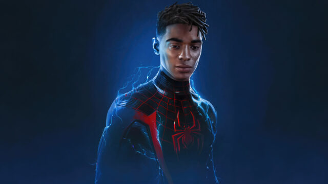 Miles Morales Spider-Man Electric Aura 4K Desktop Wallpaper