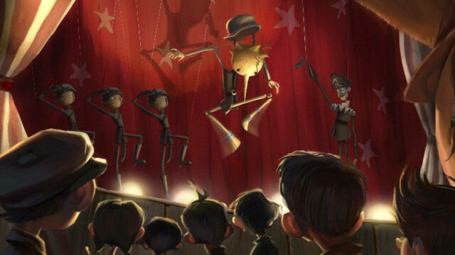 Puppet Show Scene Digital Illustration Desktop Wallpaper