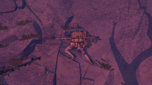 Sable Game Character Climbing Rock Face Desktop Wallpaper