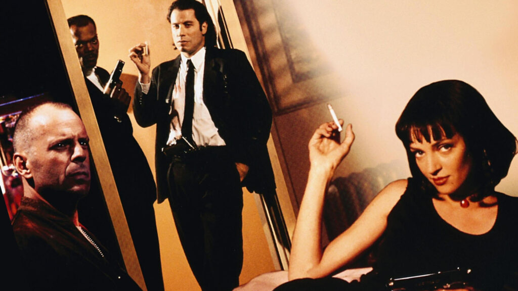 Iconic Pulp Fiction Characters 16:9 Desktop Wallpaper