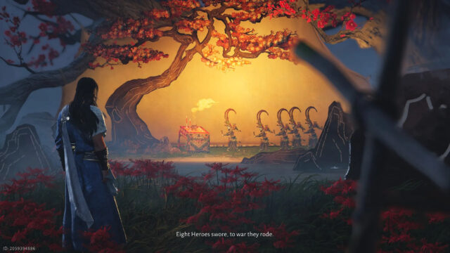 Fantasy Warrior Watching Ethereal Spirit Soldiers Desktop Wallpaper