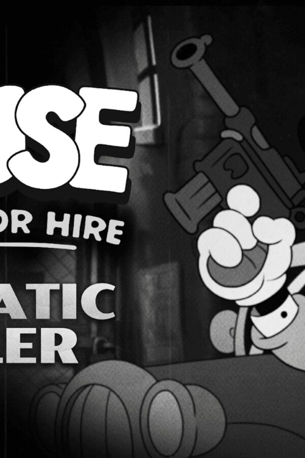 Mouse P.I. For Hire Noir Style Desktop Wallpaper