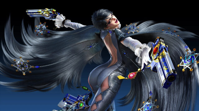 Bayonetta Elegant Action Pose 4K Desktop Wallpaper