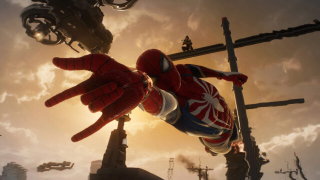 Spider-Man Action Scene High Quality Desktop Wallpaper