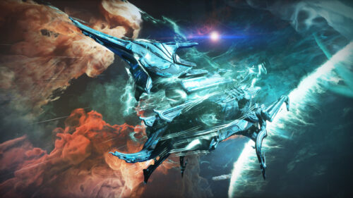 Cosmic Alien Space Vessel Fantasy 4K Desktop Wallpaper