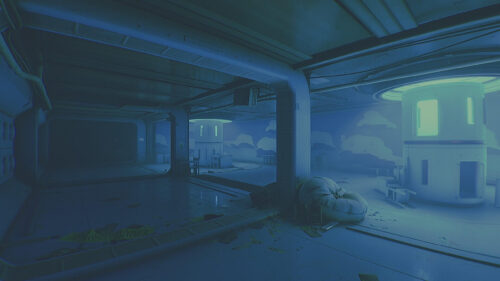 Atmospheric Sci-Fi Interior Desktop Wallpaper