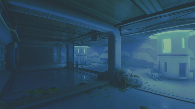 Atmospheric Sci-Fi Interior Desktop Wallpaper