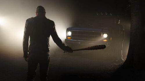 Negan and Lucille The Walking Dead 4K Desktop Wallpaper