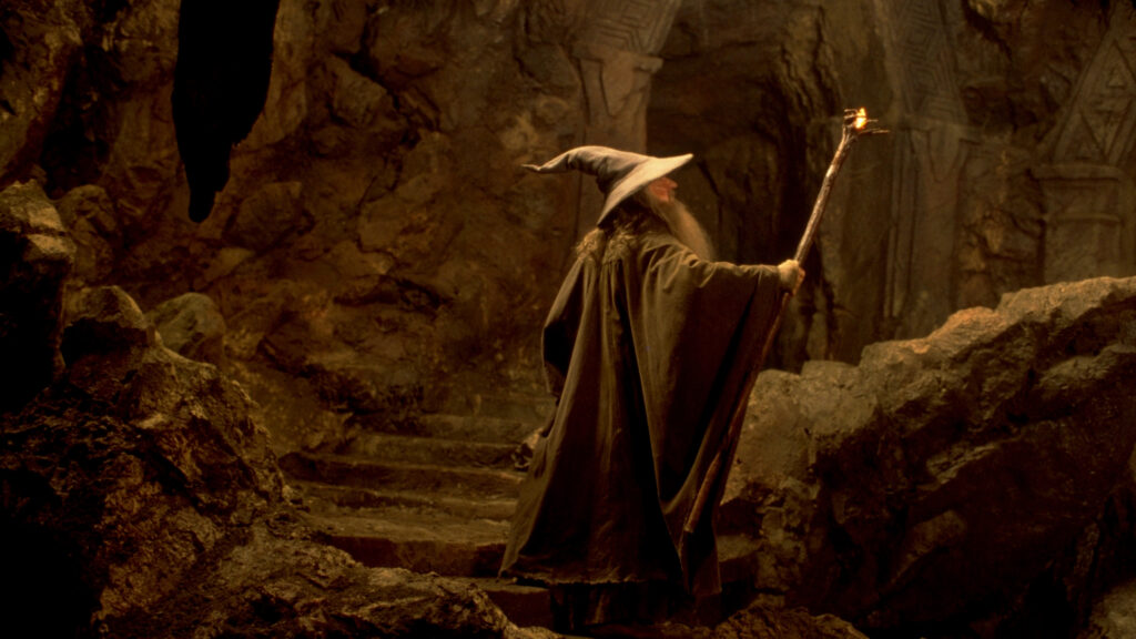 Gandalf in the Mines of Moria 4K Desktop Wallpaper