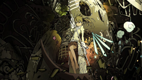 Maka Albarn Scythe Anime Art Desktop Wallpaper