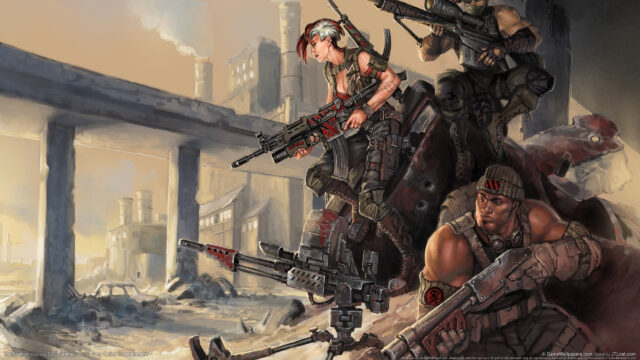 Post-Apocalyptic Mercenary Squad Desktop Wallpaper