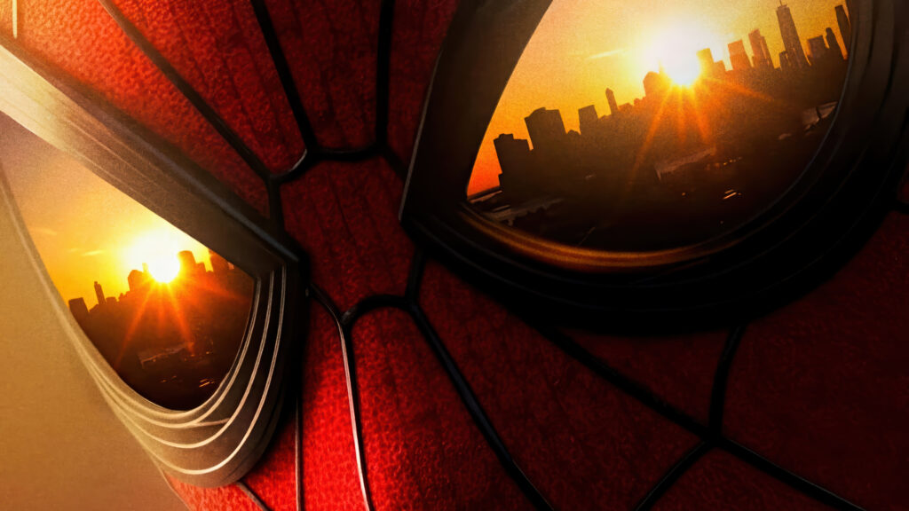 Spider-Man City Reflection Artistic 4K Desktop Wallpaper