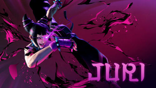 Juri Han Dynamic Fighting Pose 4K Desktop Wallpaper