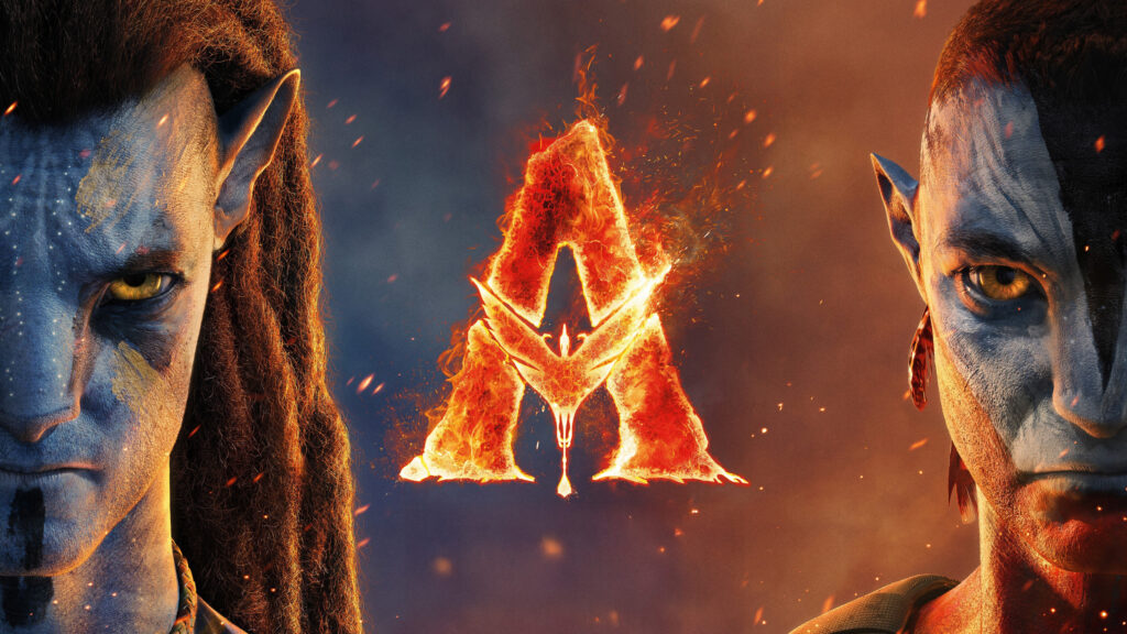 Avatar Fire Nation Inspired Na vi Split Portrait Desktop Wallpaper