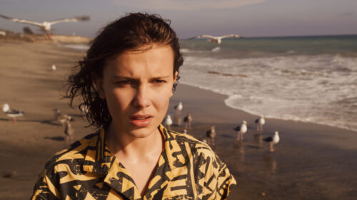 Millie Bobby Brown as Eleven in Stranger Things Desktop Wallpaper