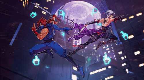 Anime Ninja Duel Action 4K Desktop Wallpaper