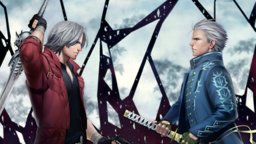 Dante and Vergil Standoff High Definition Desktop Wallpaper