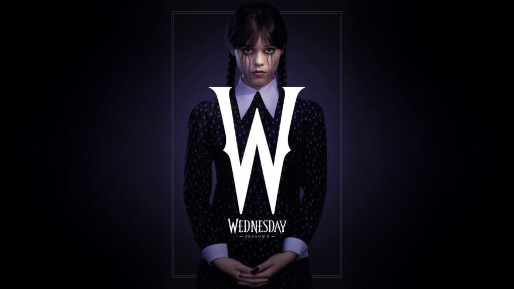 Wednesday Addams Season 2 Official Art 4K Wallpaper