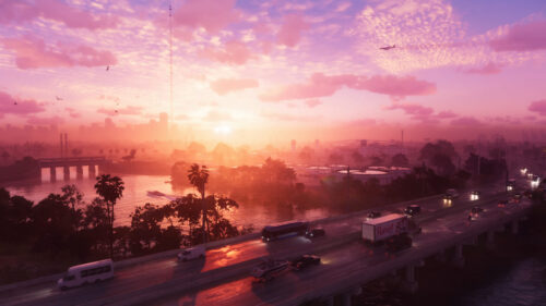 Grand Theft Auto VI Sunset Skyline 4K Wallpaper