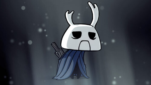 Sad Zote from Hollow Knight Minimalist Style Desktop Wallpaper
